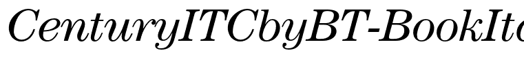 CenturyITCbyBT-BookItalic