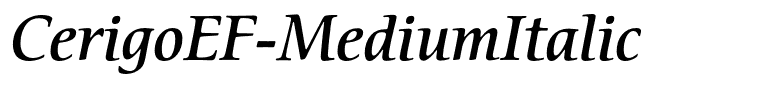 CerigoEF-MediumItalic