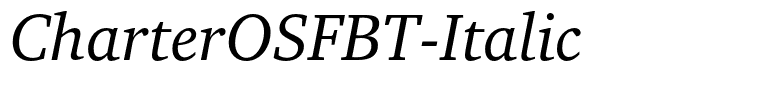 CharterOSFBT-Italic