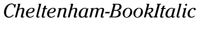 Cheltenham-BookItalic