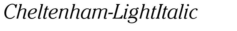 Cheltenham-LightItalic