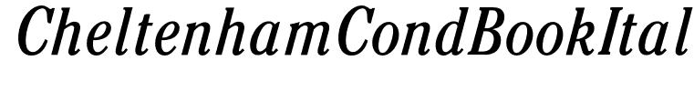 CheltenhamCondBookItalic