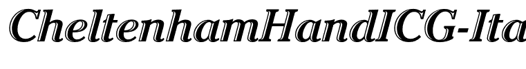 CheltenhamHandICG-Italic