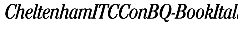 CheltenhamITCConBQ-BookItalic