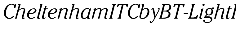 CheltenhamITCbyBT-LightItalic