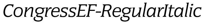 CongressEF-RegularItalic