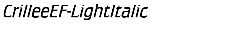 CrilleeEF-LightItalic