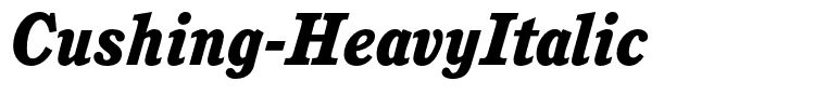 Cushing-HeavyItalic