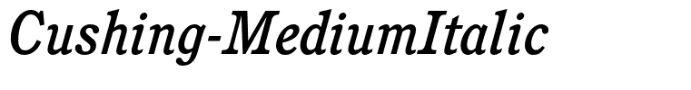 Cushing-MediumItalic