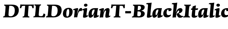 DTLDorianT-BlackItalic