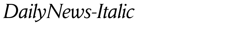 DailyNews-Italic