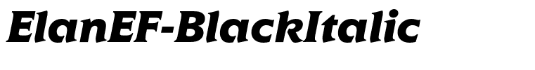 ElanEF-BlackItalic