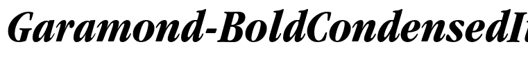 Garamond-BoldCondensedItalic