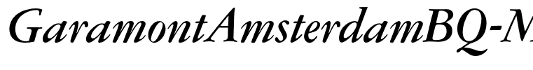 GaramontAmsterdamBQ-MediumItalic