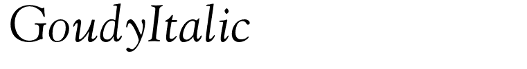 GoudyItalic