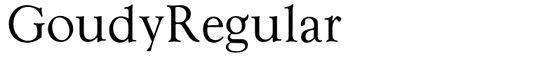 GoudyRegular