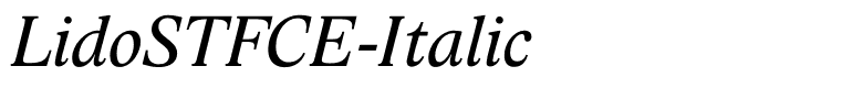 LidoSTFCE-Italic