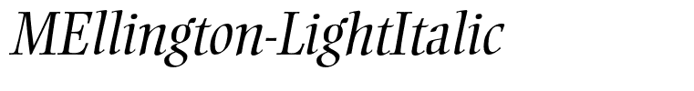 MEllington-LightItalic