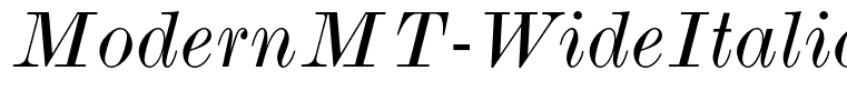 ModernMT-WideItalic