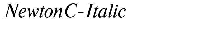 NewtonC-Italic