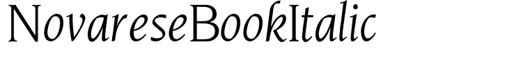 NovareseBookItalic