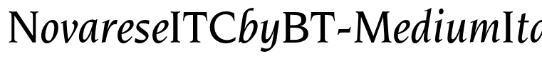 NovareseITCbyBT-MediumItalic