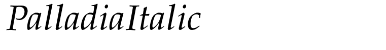 PalladiaItalic