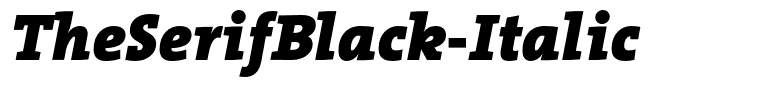 TheSerifBlack-Italic