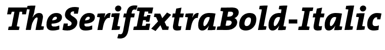 TheSerifExtraBold-Italic