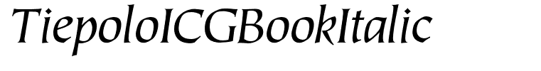 TiepoloICGBookItalic