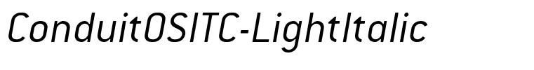 ConduitOSITC-LightItalic