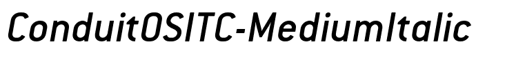 ConduitOSITC-MediumItalic