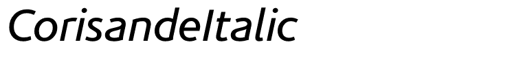 CorisandeItalic