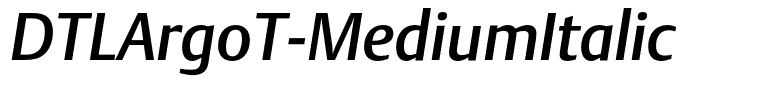 DTLArgoT-MediumItalic