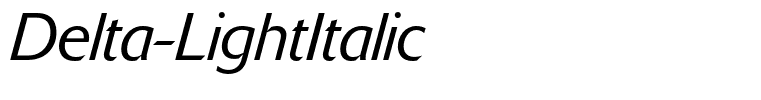 Delta-LightItalic