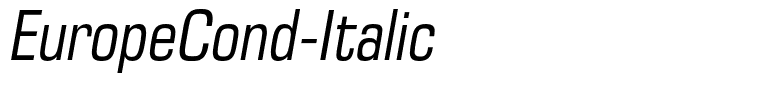 EuropeCond-Italic