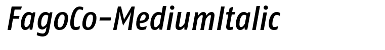 FagoCo-MediumItalic