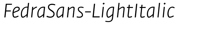 FedraSans-LightItalic