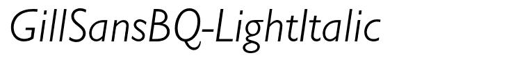 GillSansBQ-LightItalic