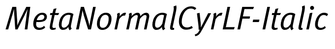 MetaNormalCyrLF-Italic