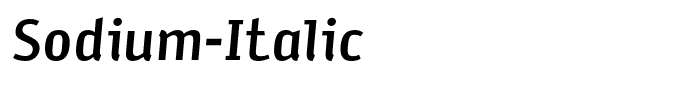 Sodium-Italic