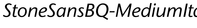 StoneSansBQ-MediumItalic