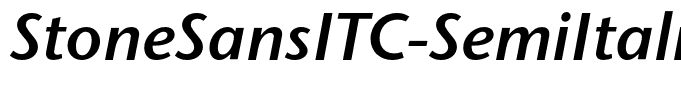 StoneSansITC-SemiItalic