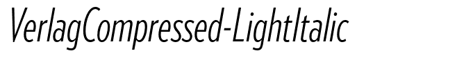 VerlagCompressed-LightItalic