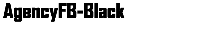 AgencyFB-Black