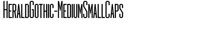 HeraldGothic-MediumSmallCaps