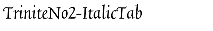 TriniteNo2-ItalicTab