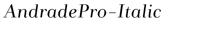 AndradePro-Italic