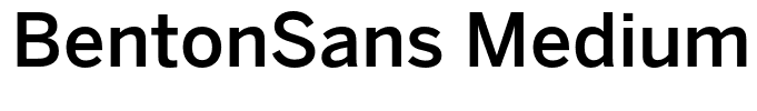 BentonSans Medium