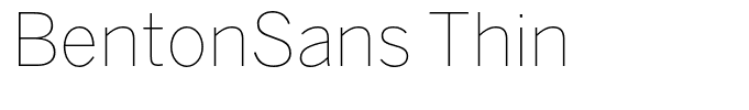 BentonSans Thin